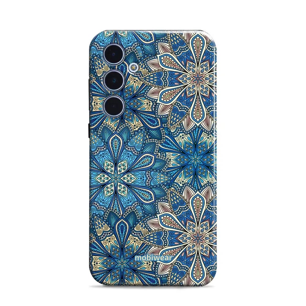 Odolný obal Mobiwear Elite Pro - Samsung Galaxy A35 5G - E108E Modré mandala květy