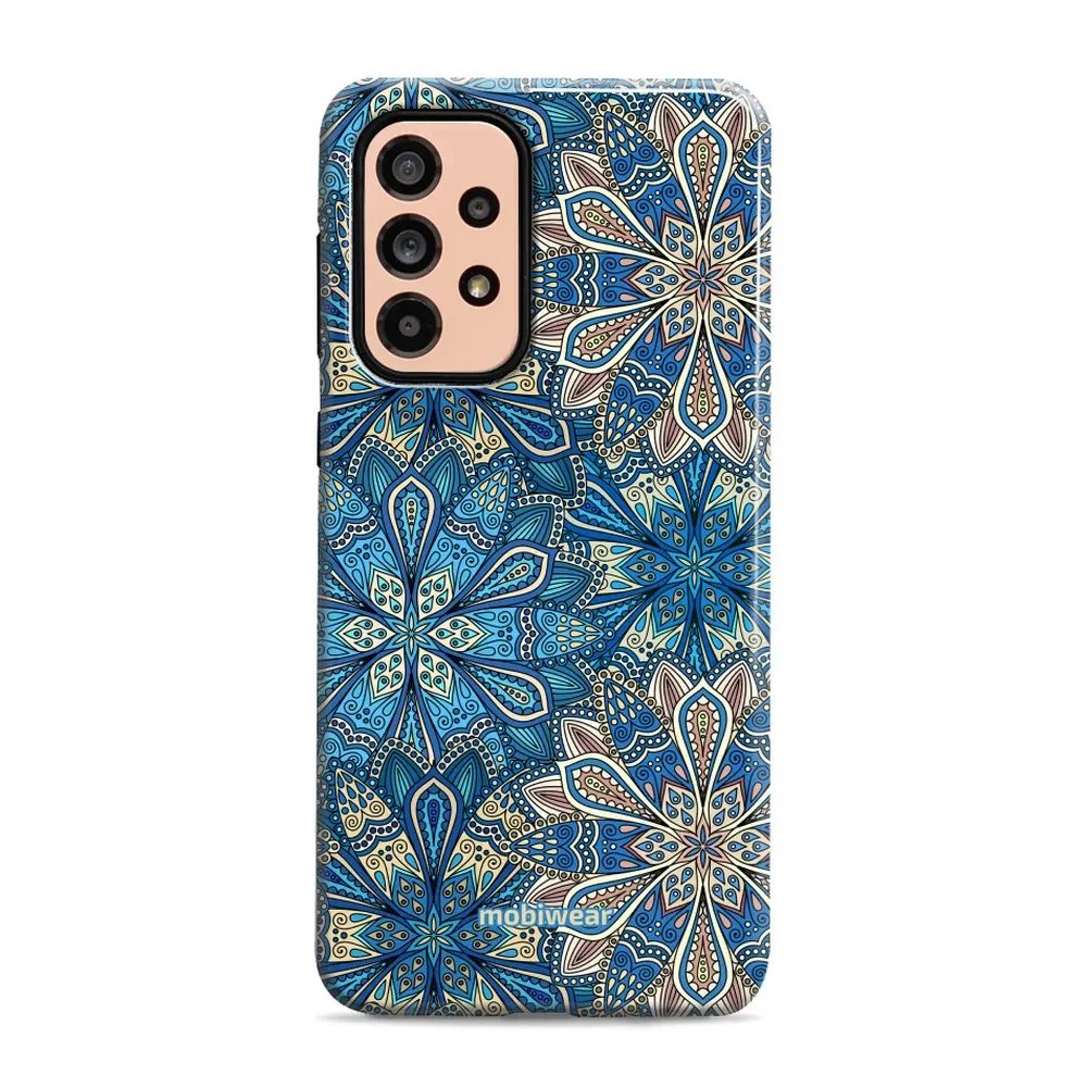 Odolný obal Mobiwear Elite Pro - Samsung Galaxy A53 5G - E108E Modré mandala květy