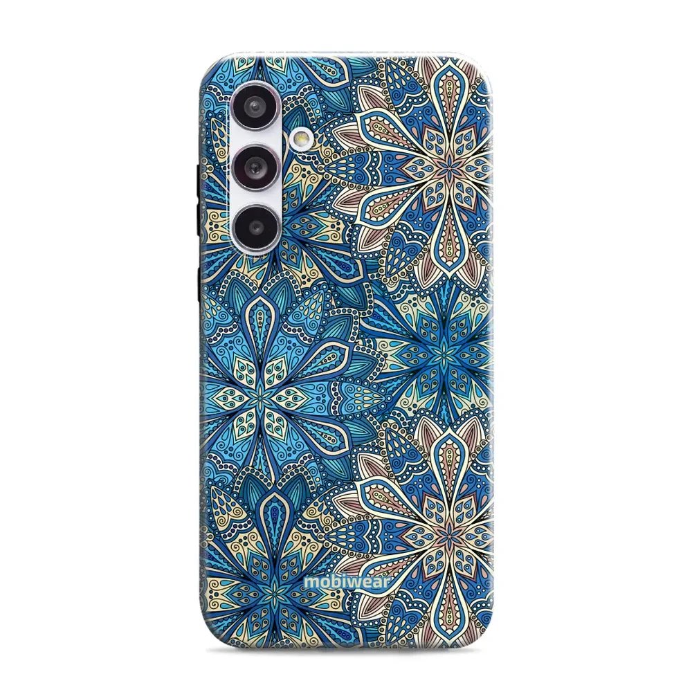 Odolný obal Mobiwear Elite Pro - Samsung Galaxy A55 5G - E108E Modré mandala květy