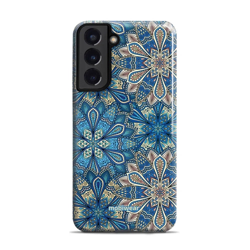 Odolný obal Mobiwear Elite Pro - Samsung Galaxy S22 Plus - E108E Modré mandala květy