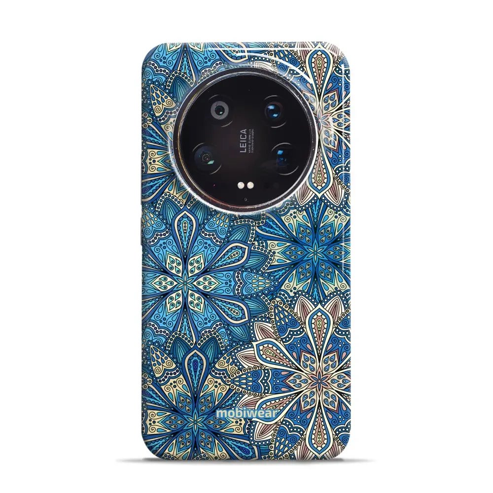Odolný obal Mobiwear Elite Pro - Xiaomi 14 Ultra 5G - E108E Modré mandala květy