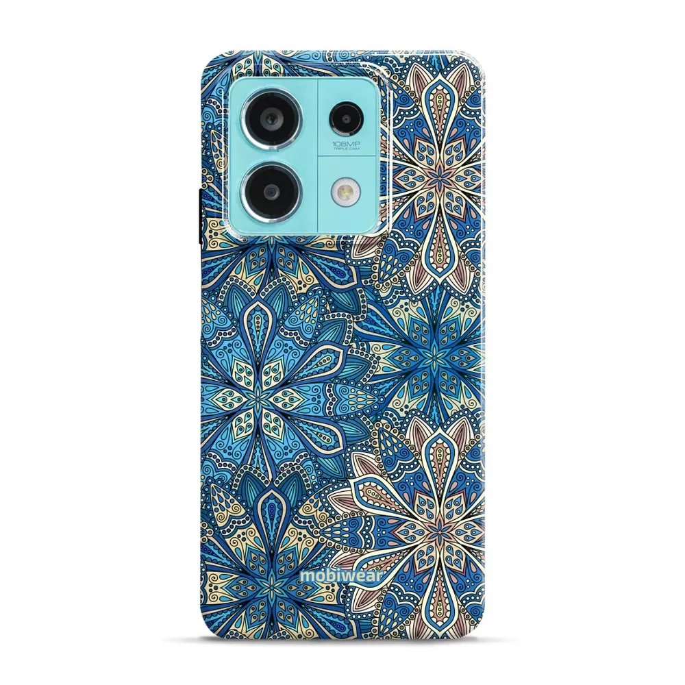 Odolný obal Mobiwear Elite Pro - Xiaomi Redmi Note 13 Pro 5G / Poco X6 5G - E108E Modré mandala květy