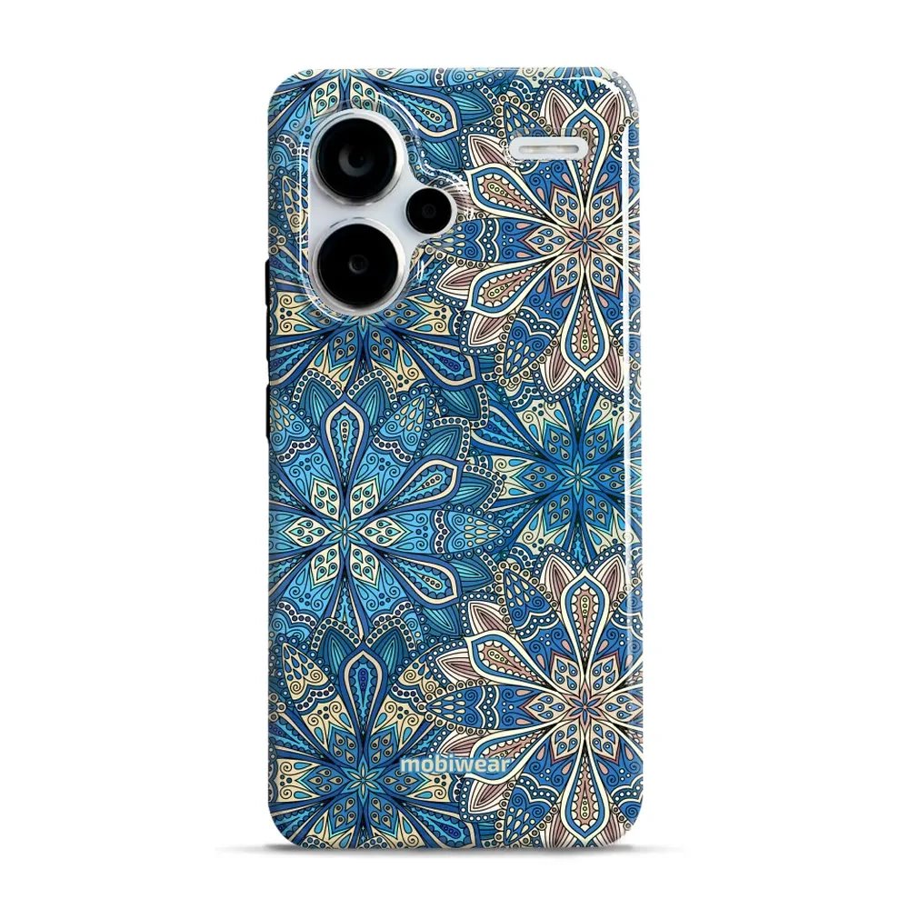 Odolný obal Mobiwear Elite Pro - Xiaomi Redmi Note 13 Pro Plus 5G - E108E Modré mandala květy