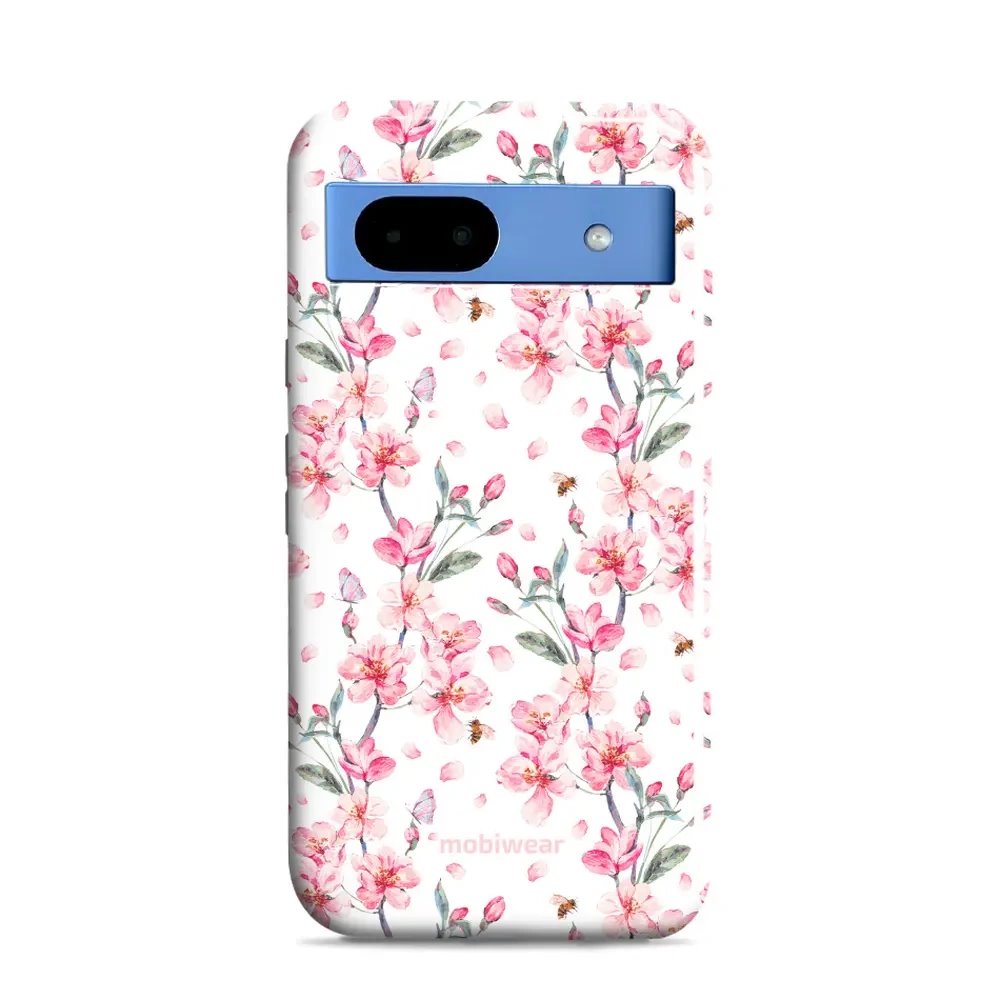 Odolný obal Mobiwear Elite Pro - Google Pixel 8A - E124E Růžové květy