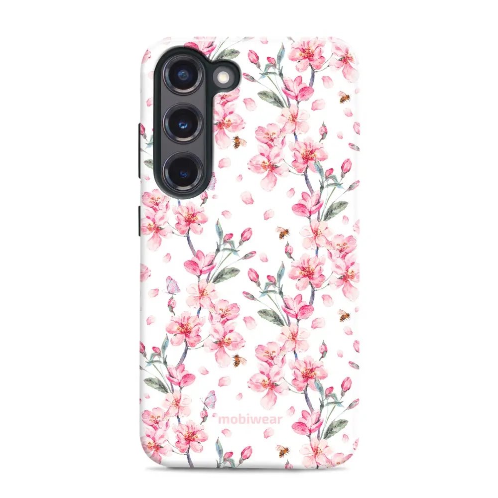 Odolný obal Mobiwear Elite Pro - Samsung Galaxy S23 Plus - E124E Růžové květy