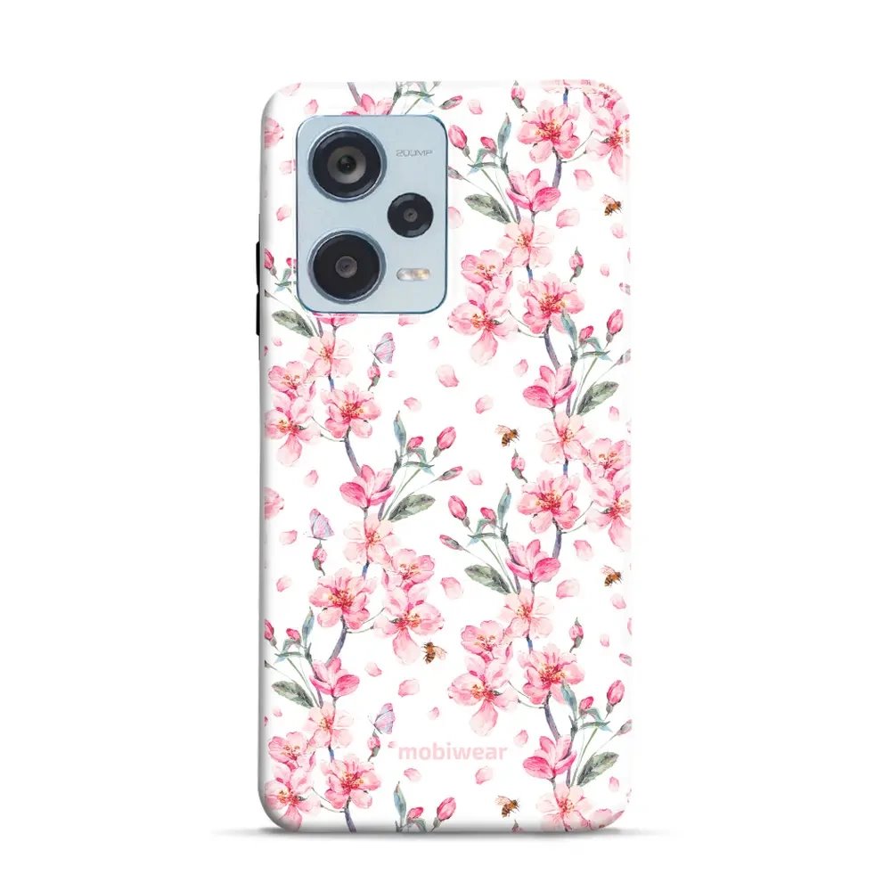 Odolný obal Mobiwear Elite Pro - Xiaomi Redmi Note 12 Pro Plus 5G - E124E Růžové květy