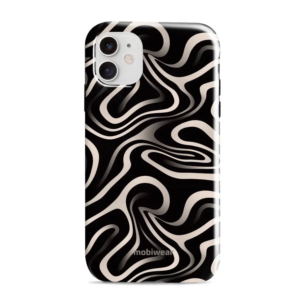 Odolný obal Mobiwear Elite Pro - Apple iPhone 11 - EA68E Vlnky a linky