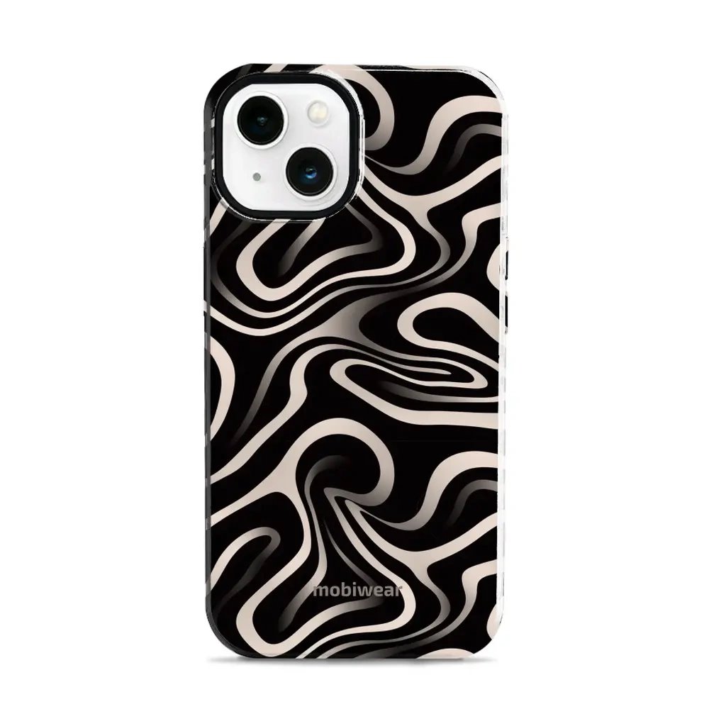 Odolný obal Mobiwear Elite Pro - Apple iPhone 13 - EA68E Vlnky a linky