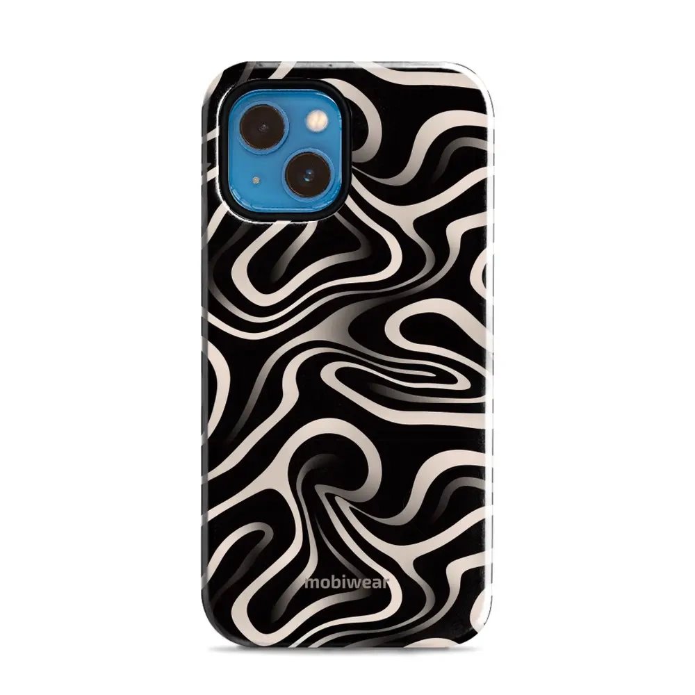 Odolný obal Mobiwear Elite Pro - Apple iPhone 13 Mini - EA68E Vlnky a linky