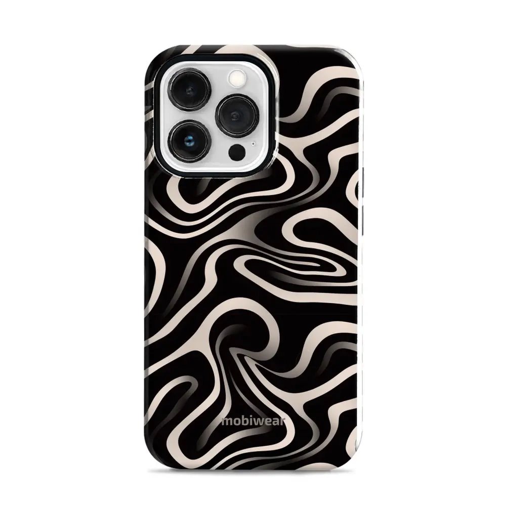Odolný obal Mobiwear Elite Pro - Apple iPhone 13 Pro - EA68E Vlnky a linky
