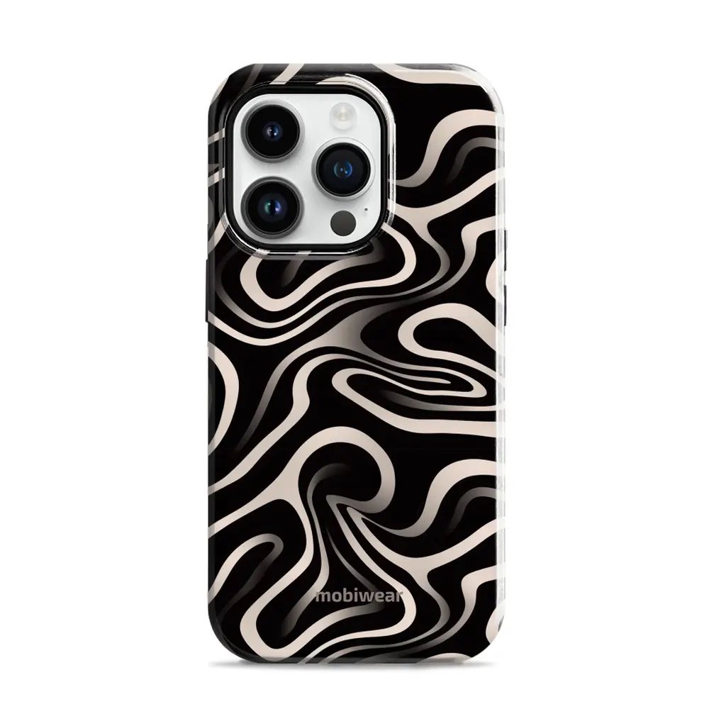 Odolný obal Mobiwear Elite Pro - Apple iPhone 14 Pro - EA68E Vlnky a linky