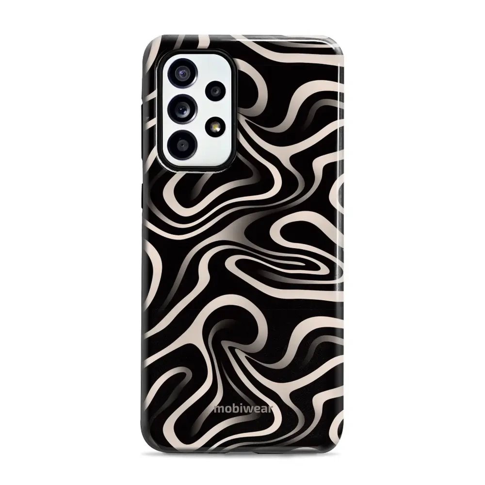 Odolný obal Mobiwear Elite Pro - Samsung Galaxy A52 / A52 5G / A52s - EA68E Vlnky a linky