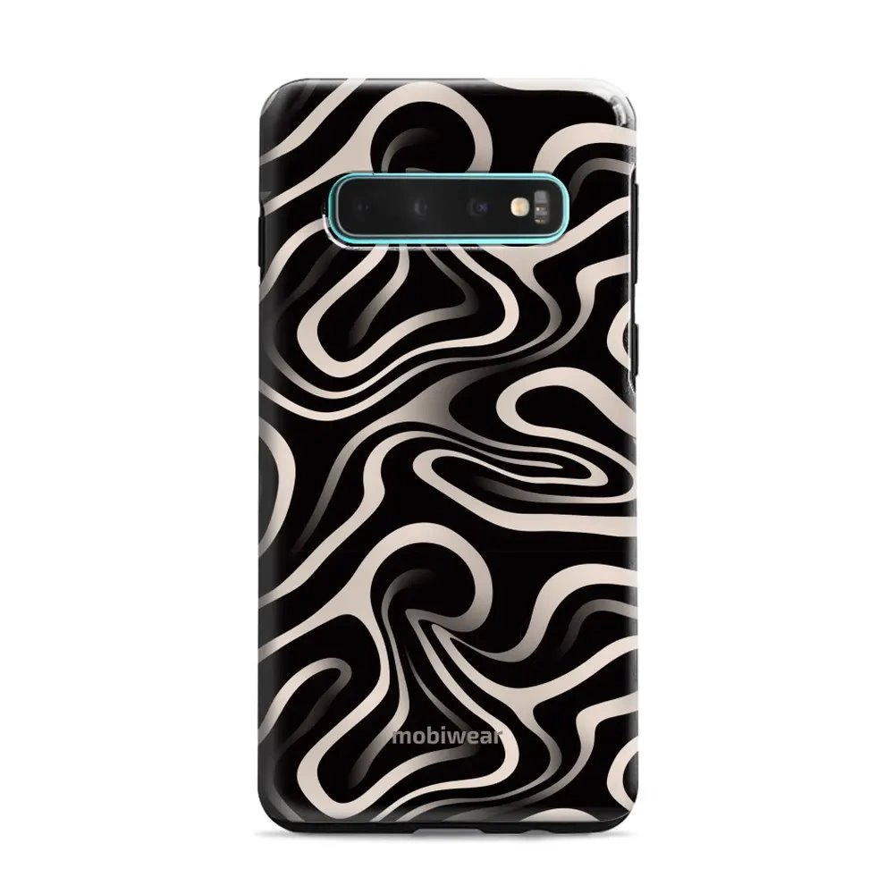 Odolný obal Mobiwear Elite Pro - Samsung Galaxy S10 Plus - EA68E Vlnky a linky