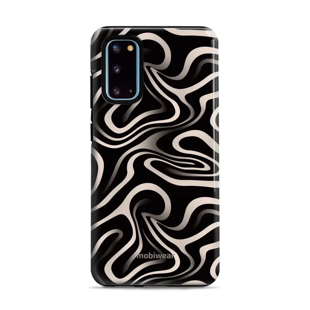 Odolný obal Mobiwear Elite Pro - Samsung Galaxy S20 - EA68E Vlnky a linky