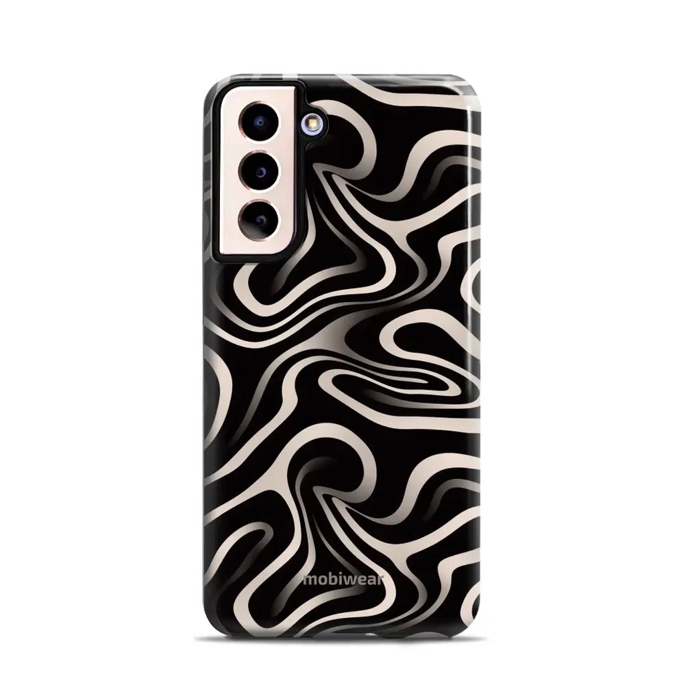Odolný obal Mobiwear Elite Pro - Samsung Galaxy S21 - EA68E Vlnky a linky