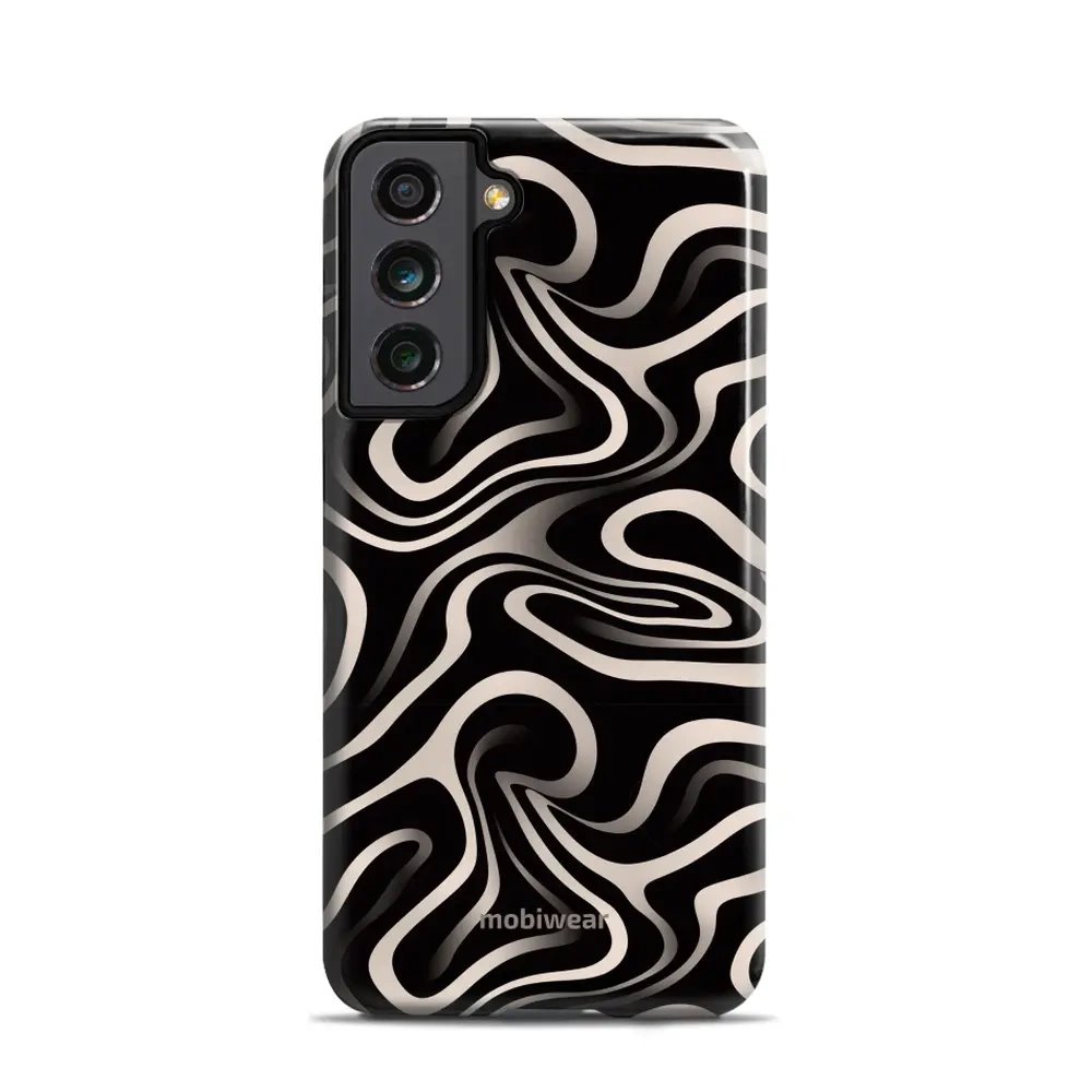 Odolný obal Mobiwear Elite Pro - Samsung Galaxy S21 FE - EA68E Vlnky a linky