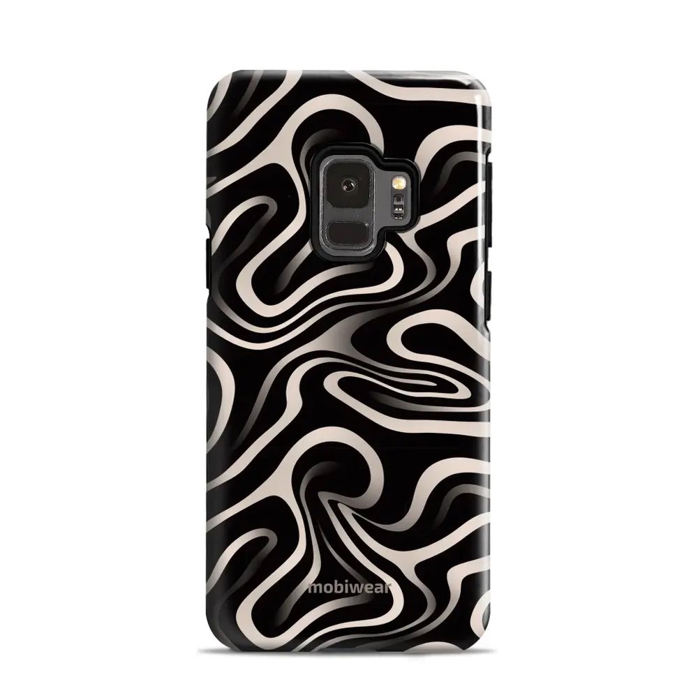 Odolný obal Mobiwear Elite Pro - Samsung Galaxy S9 - EA68E Vlnky a linky