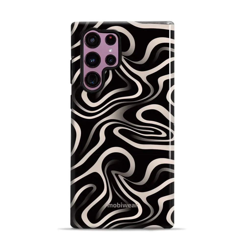Odolný obal Mobiwear Elite Pro - Samsung Galaxy S22 Ultra - EA68E Vlnky a linky