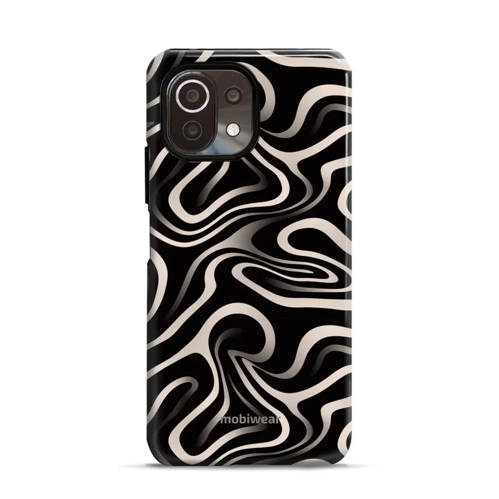 Odolný obal Mobiwear Elite Pro - Xiaomi 11 Lite 5G NE / Xiaomi Mi 11 Lite - EA68E Vlnky a linky