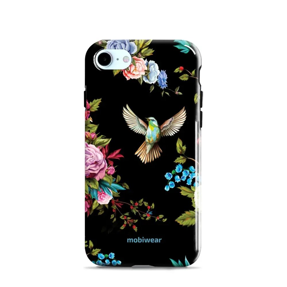 Odolný obal Mobiwear Elite Pro - Apple iPhone 7 / 8 / SE 2020 / SE 2022 - ED09E Ptáček a květy