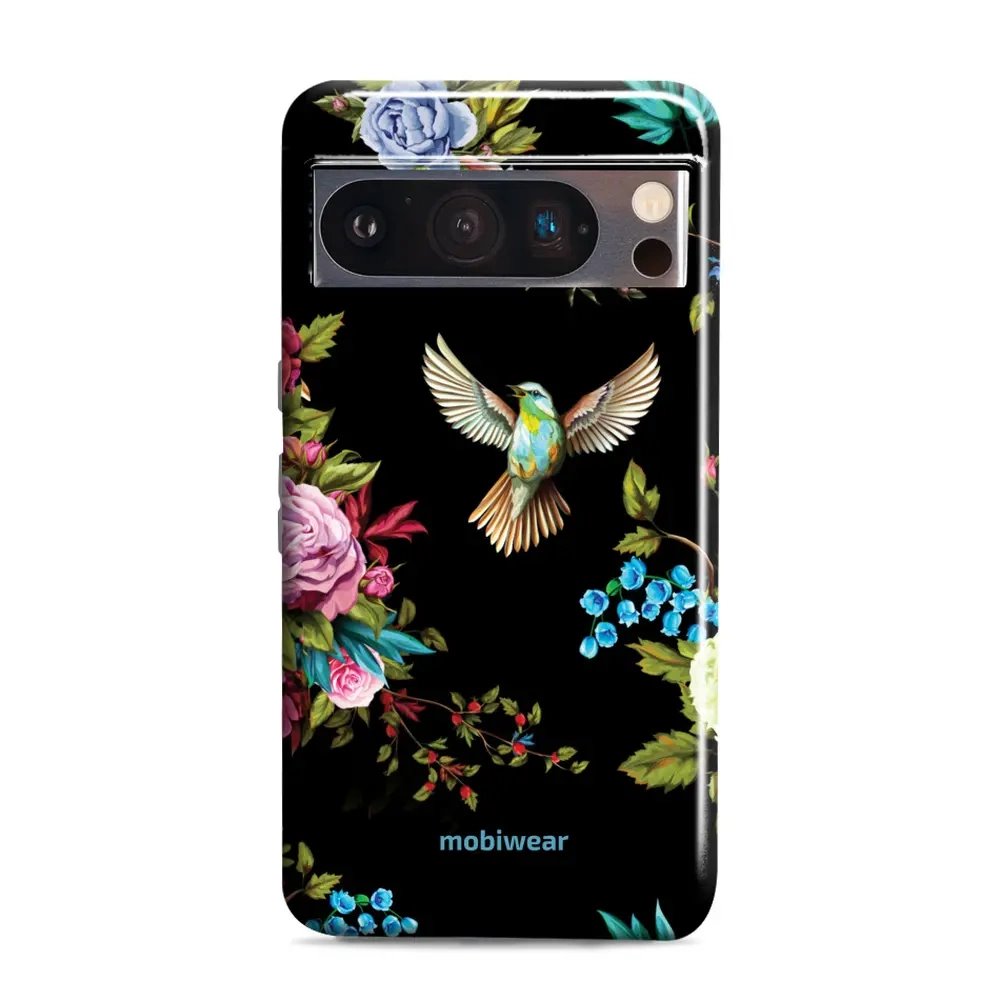 Odolný obal Mobiwear Elite Pro - Google Pixel 8 Pro - ED09E Ptáček a květy