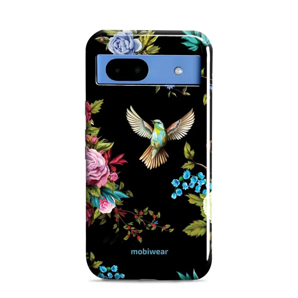 Odolný obal Mobiwear Elite Pro - Google Pixel 8A - ED09E Ptáček a květy