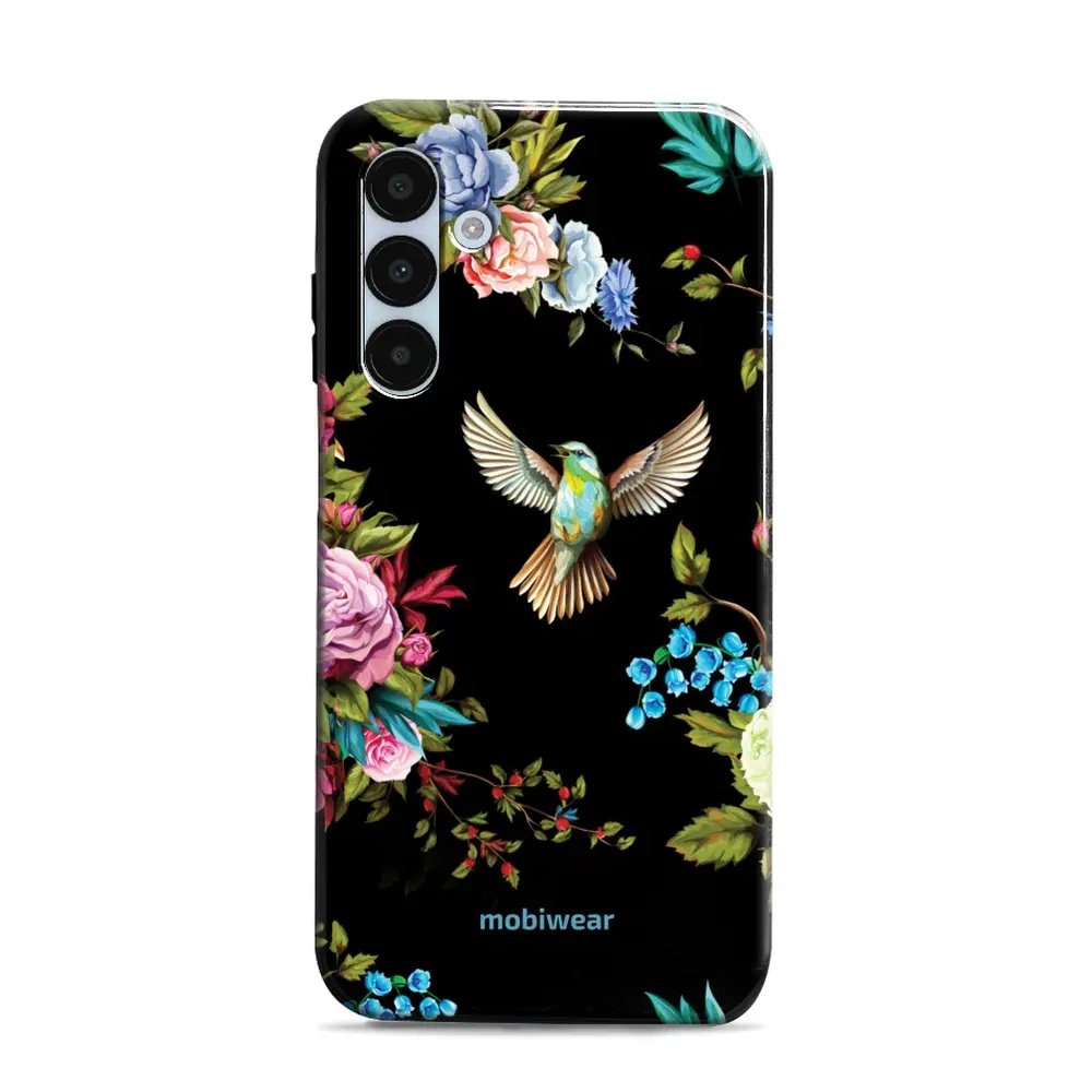 Odolný obal Mobiwear Elite Pro - Samsung Galaxy A25 5G - ED09E Ptáček a květy