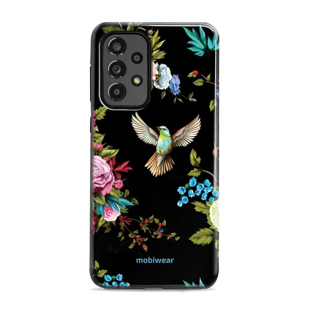 Odolný obal Mobiwear Elite Pro - Samsung Galaxy A33 5G - ED09E Ptáček a květy