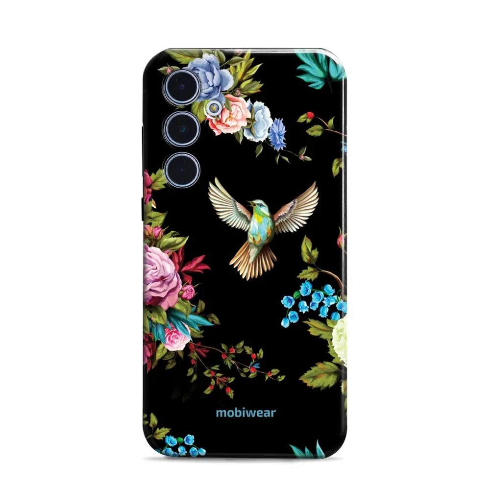 Odolný obal Mobiwear Elite Pro - Samsung Galaxy A35 5G - ED09E Ptáček a květy