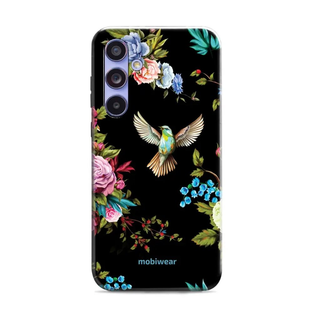 Odolný obal Mobiwear Elite Pro - Samsung Galaxy A54 5G - ED09E Ptáček a květy