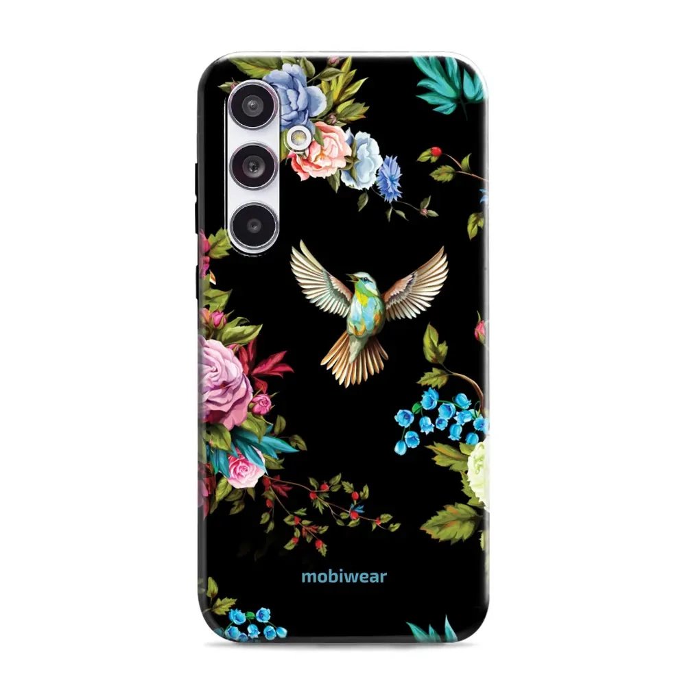 Odolný obal Mobiwear Elite Pro - Samsung Galaxy A55 5G - ED09E Ptáček a květy