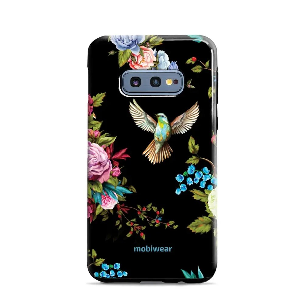 Odolný obal Mobiwear Elite Pro - Samsung Galaxy S10e - ED09E Ptáček a květy