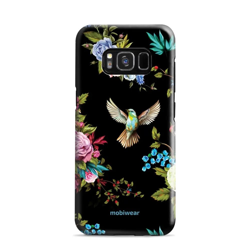 Odolný obal Mobiwear Elite Pro - Samsung Galaxy S8 - ED09E Ptáček a květy