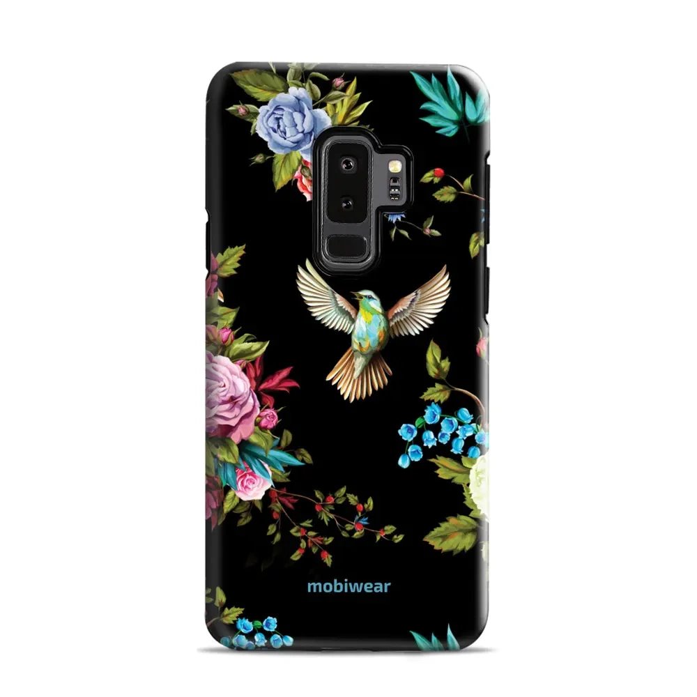 Odolný obal Mobiwear Elite Pro - Samsung Galaxy S9 Plus - ED09E Ptáček a květy