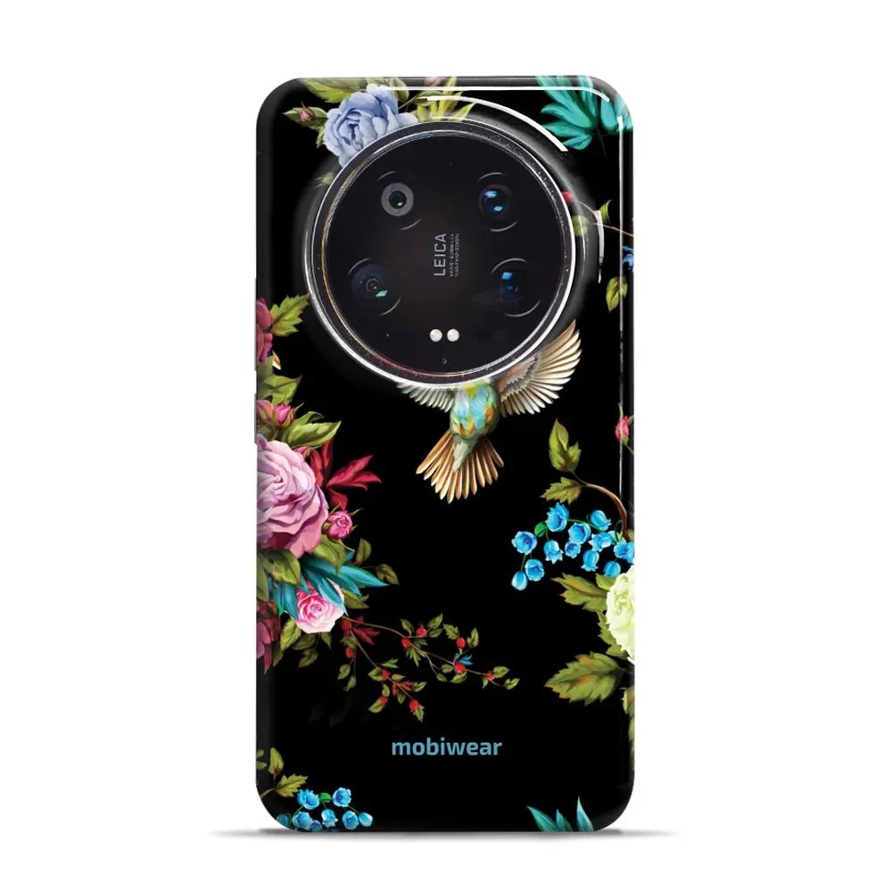 Odolný obal Mobiwear Elite Pro - Xiaomi 14 Ultra 5G - ED09E Ptáček a květy