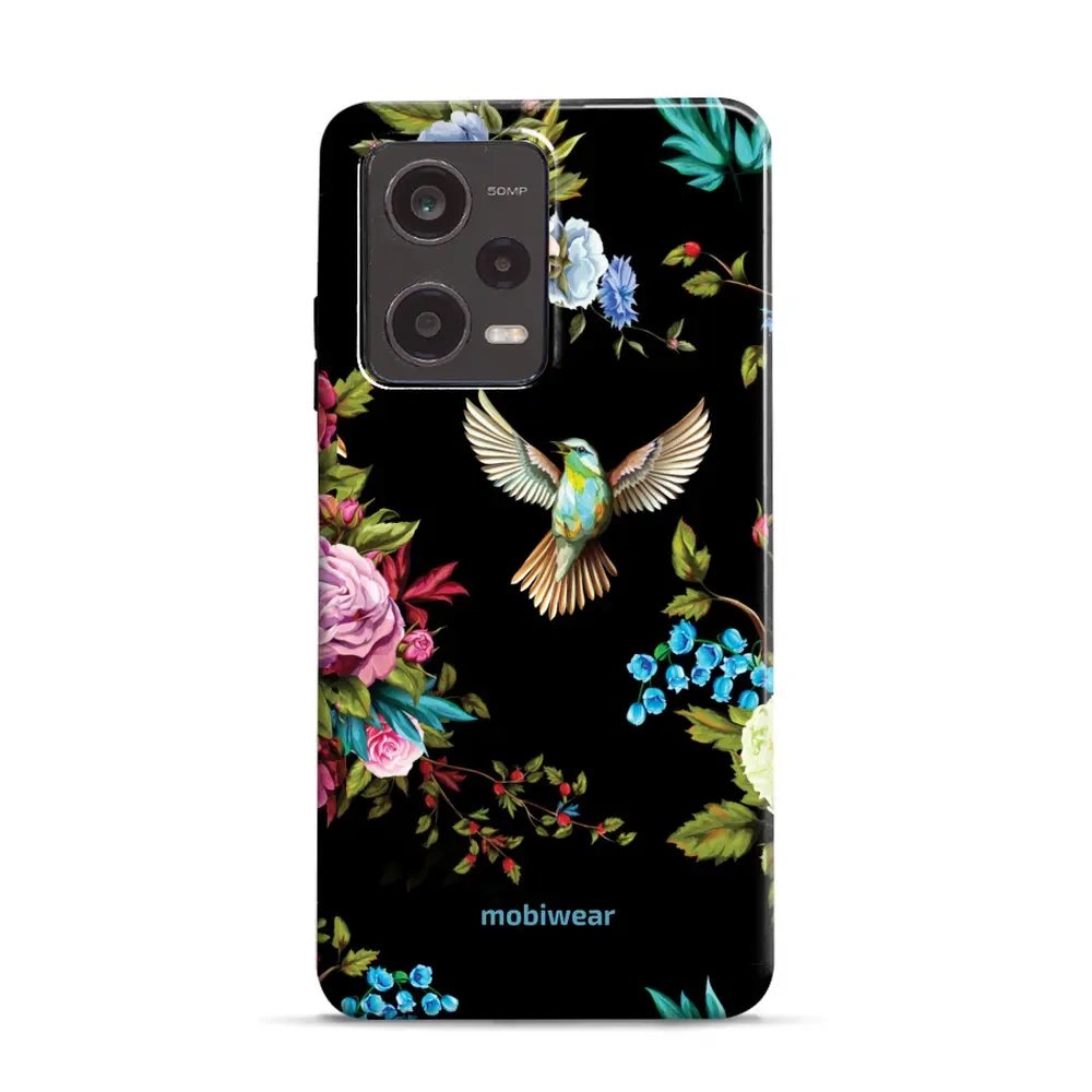 Odolný obal Mobiwear Elite Pro - Xiaomi Redmi Note 12 Pro 5G / Poco X5 Pro 5G - ED09E Ptáček a květy