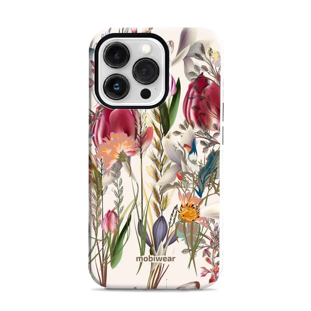 Odolný obal Mobiwear Elite Pro - Apple iPhone 13 Pro - EP01E Rozkvetlá louka