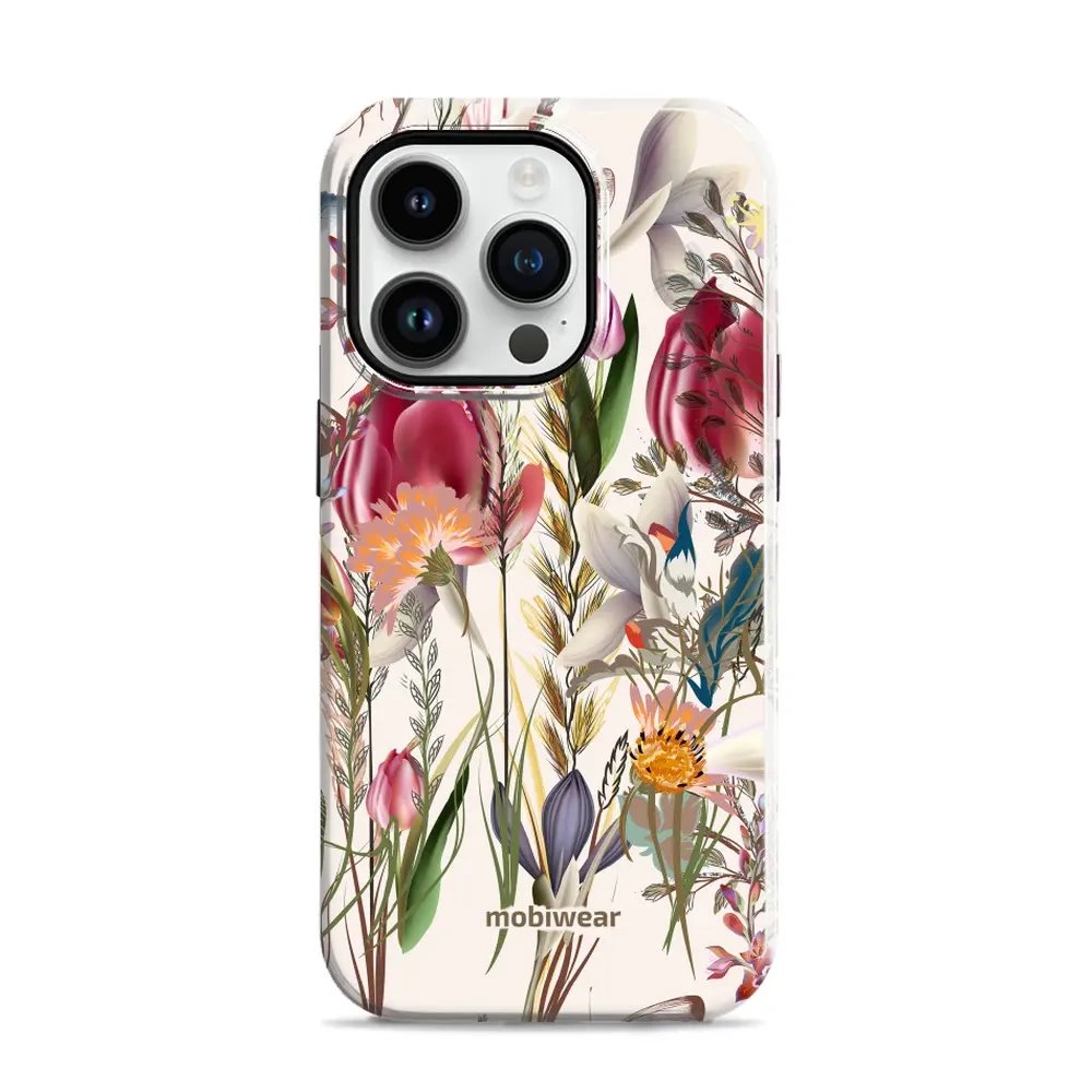 Odolný obal Mobiwear Elite Pro - Apple iPhone 14 Pro - EP01E Rozkvetlá louka
