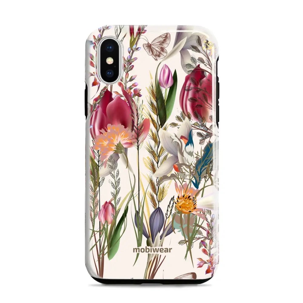 Odolný obal Mobiwear Elite Pro - Apple iPhone XR - EP01E Rozkvetlá louka