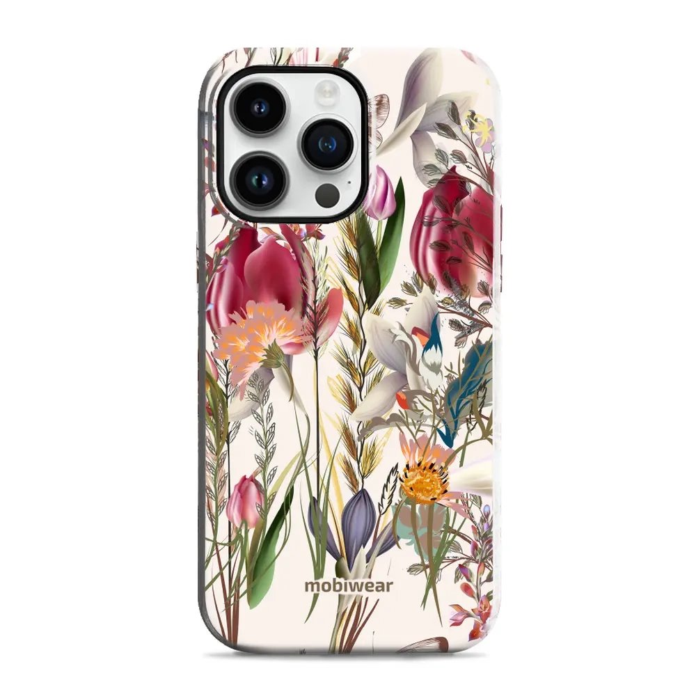 Odolný obal Mobiwear Elite Pro - Apple iPhone 14 Pro Max - EP01E Rozkvetlá louka