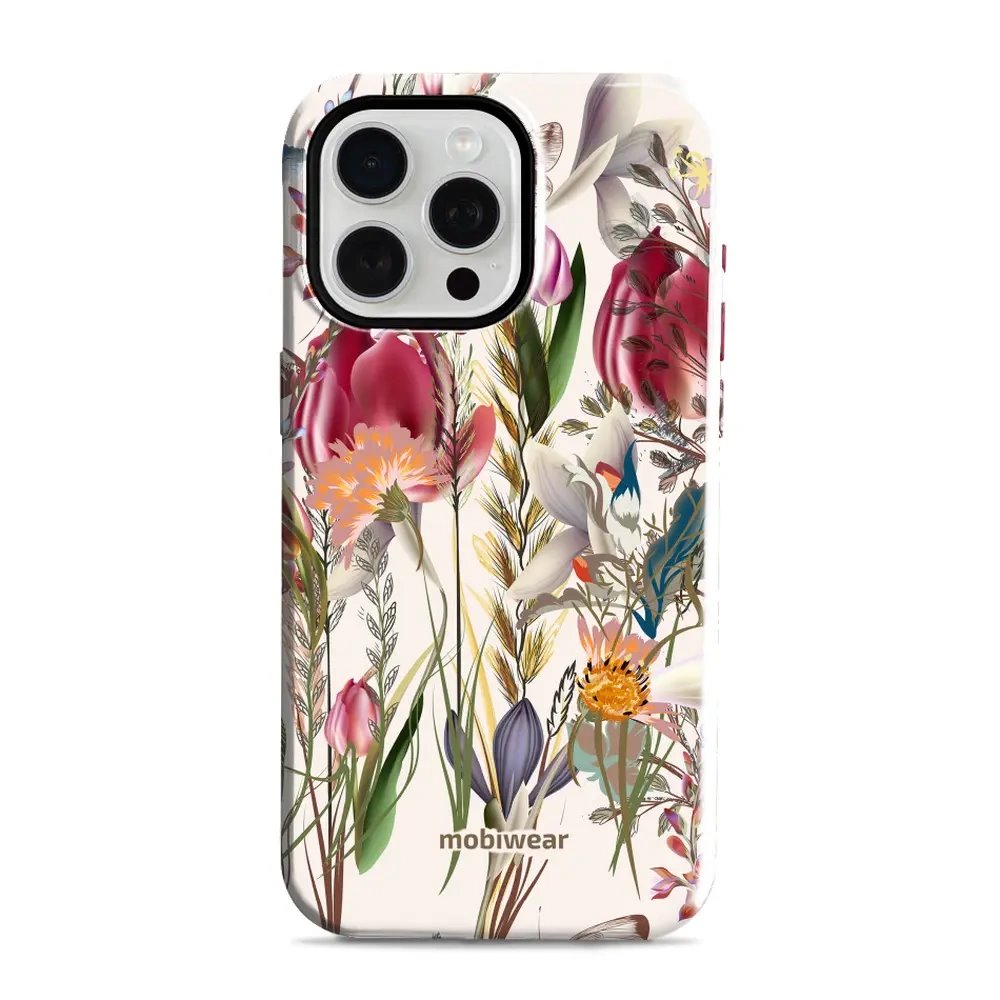 Odolný obal Mobiwear Elite Pro - Apple iPhone 15 Pro Max - EP01E Rozkvetlá louka