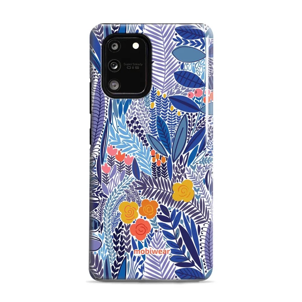 Odolný obal Mobiwear Elite Pro - Samsung Galaxy S10 Lite - EP03E Modrá květena