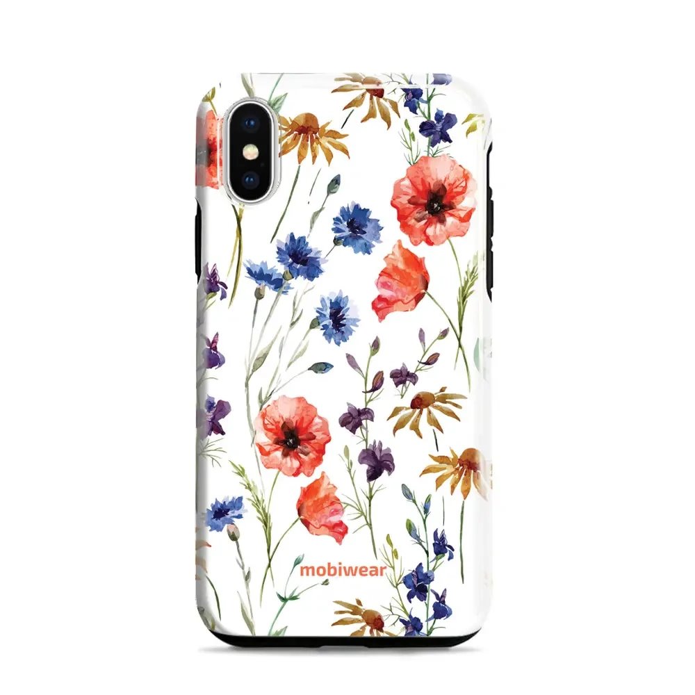 Odolný obal Mobiwear Elite Pro - Apple iPhone X / XS - EP04E Luční kvítí