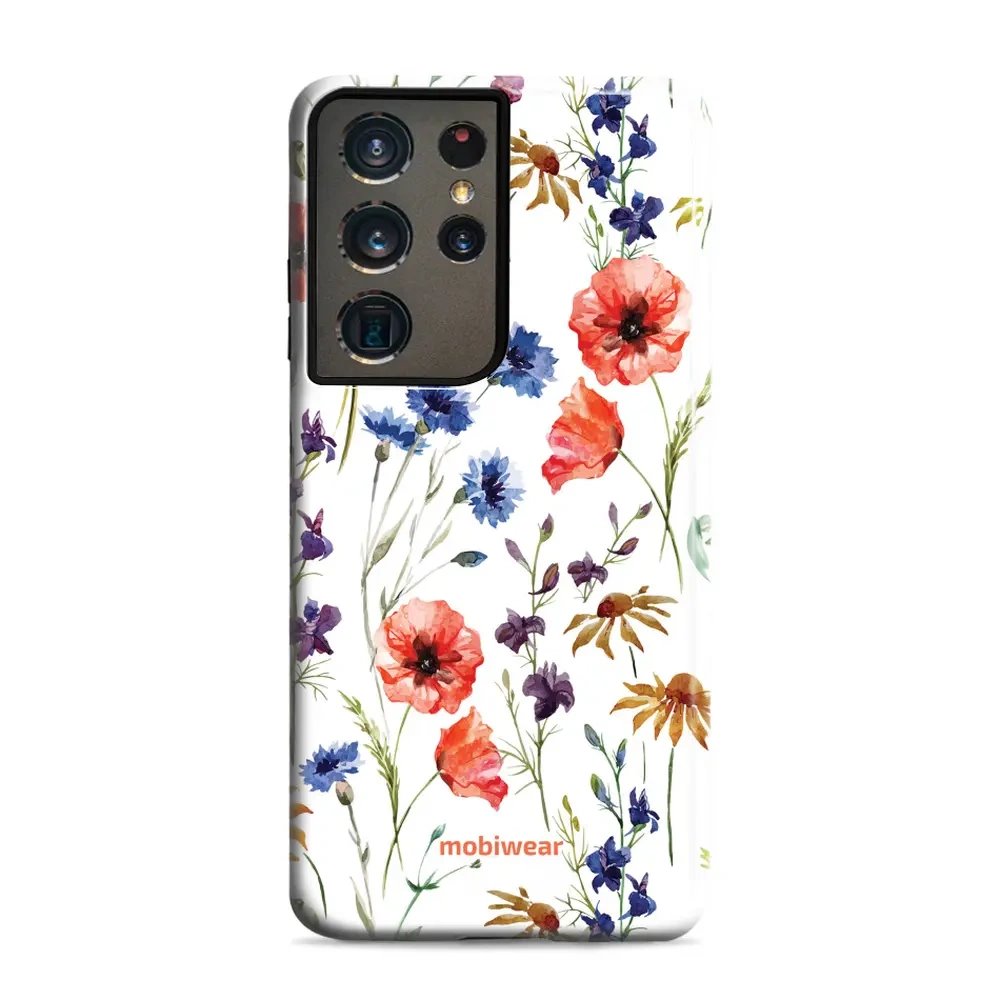 Odolný obal Mobiwear Elite Pro - Samsung Galaxy S21 Ultra - EP04E Luční kvítí