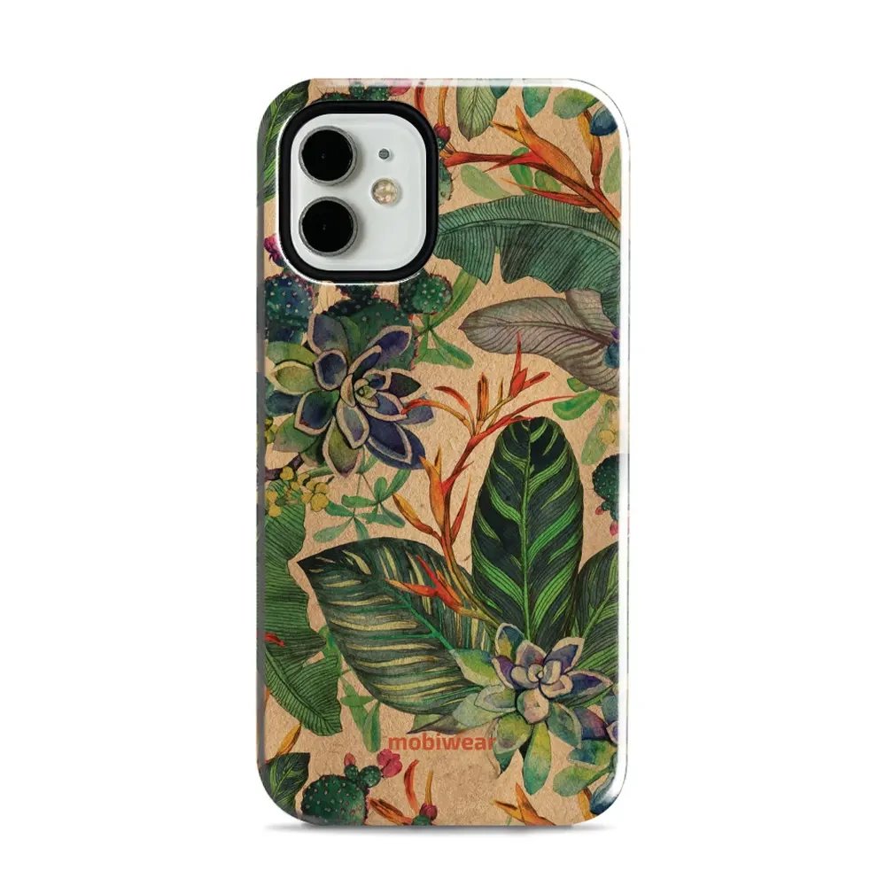 Odolný obal Mobiwear Elite Pro - Apple iPhone 12 Mini - EP05E Sukulenty