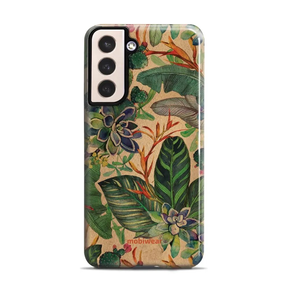 Odolný obal Mobiwear Elite Pro - Samsung Galaxy S21 Plus - EP05E Sukulenty