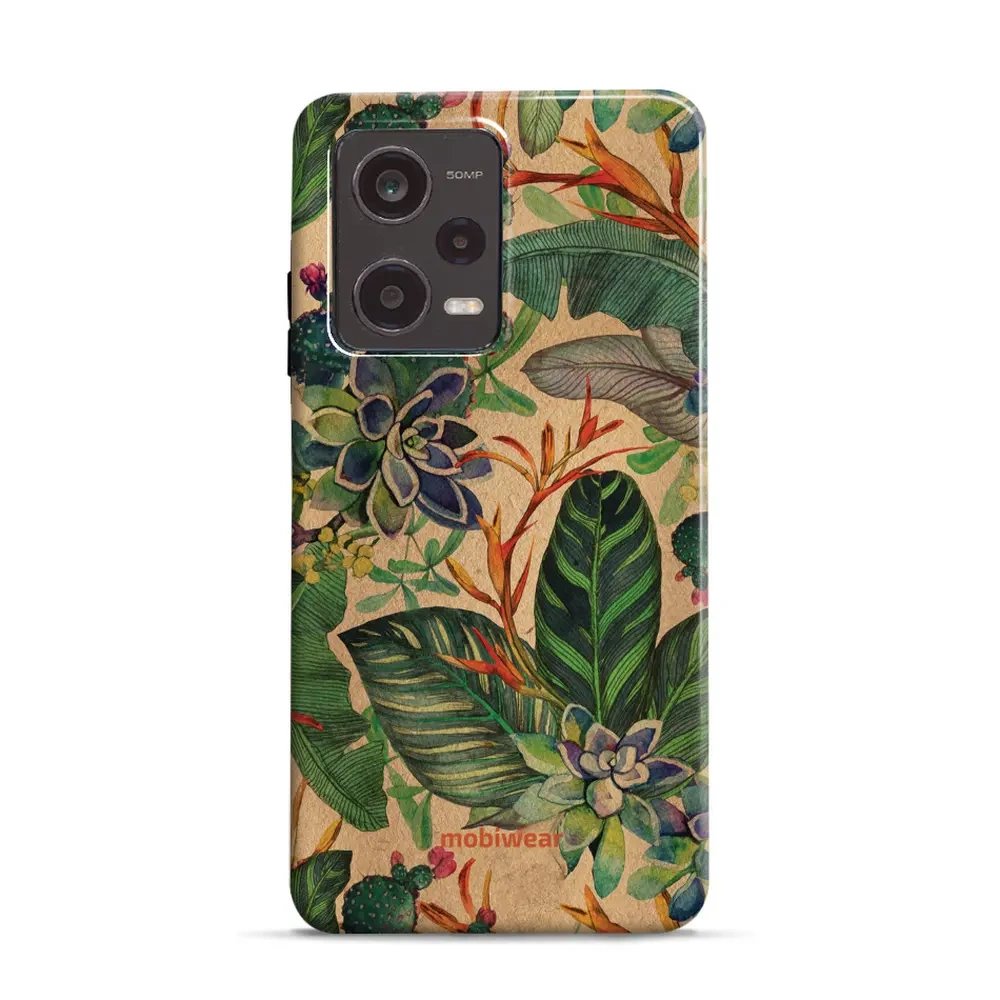 Odolný obal Mobiwear Elite Pro - Xiaomi Redmi Note 12 Pro 5G / Poco X5 Pro 5G - EP05E Sukulenty