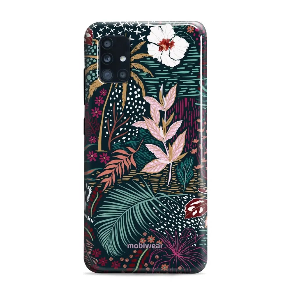 Odolný obal Mobiwear Elite Pro - Samsung Galaxy A71 - EP13E Temná flóra
