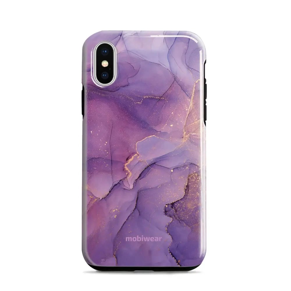 Odolný obal Mobiwear Elite Pro - Apple iPhone X / XS - EP20E Fialový mramor