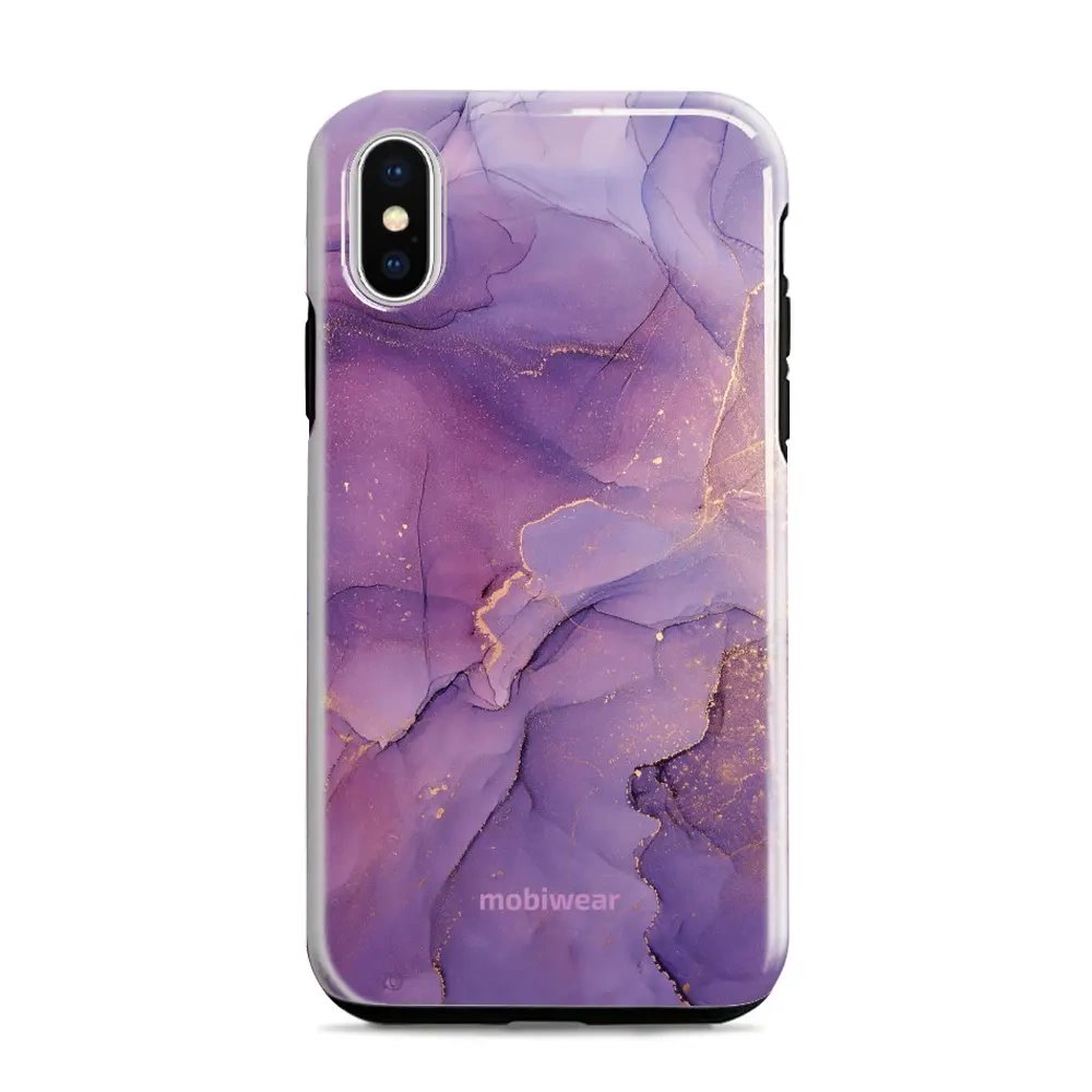 Odolný obal Mobiwear Elite Pro - Apple iPhone XR - EP20E Fialový mramor